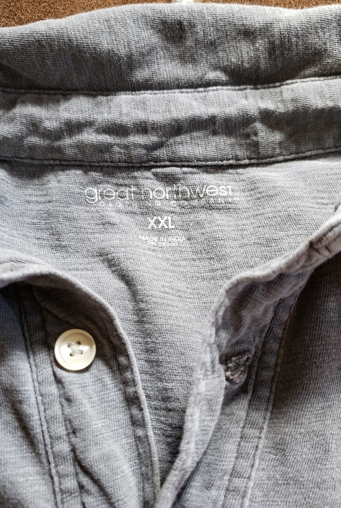 Gray soft polo style xxl
